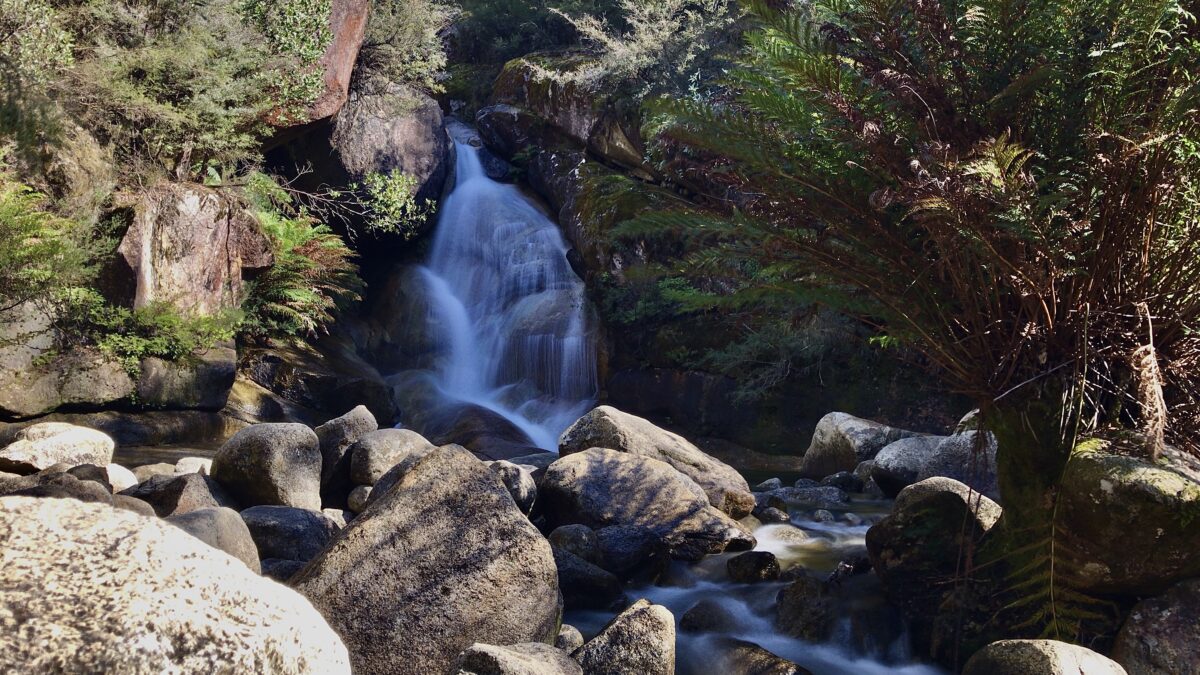 Landscape of Lady Bath Falls