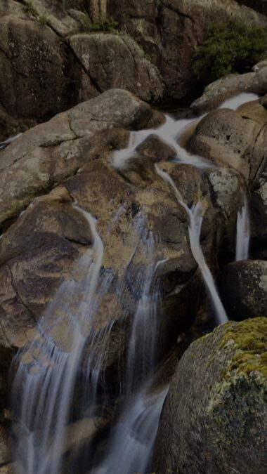 Long Exposure Portrait Crystal Brook Falls