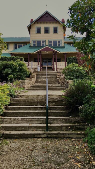 Mount Buffalo Chalet Portrait Front Entrance